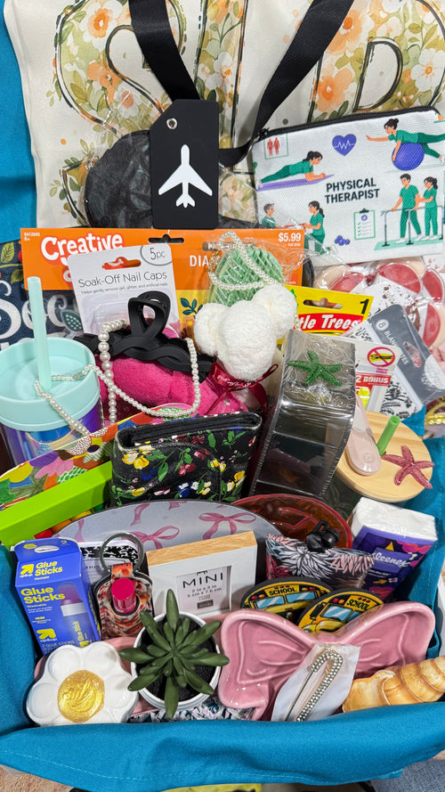 Sample assortment of gifts for Crown Jewel Box